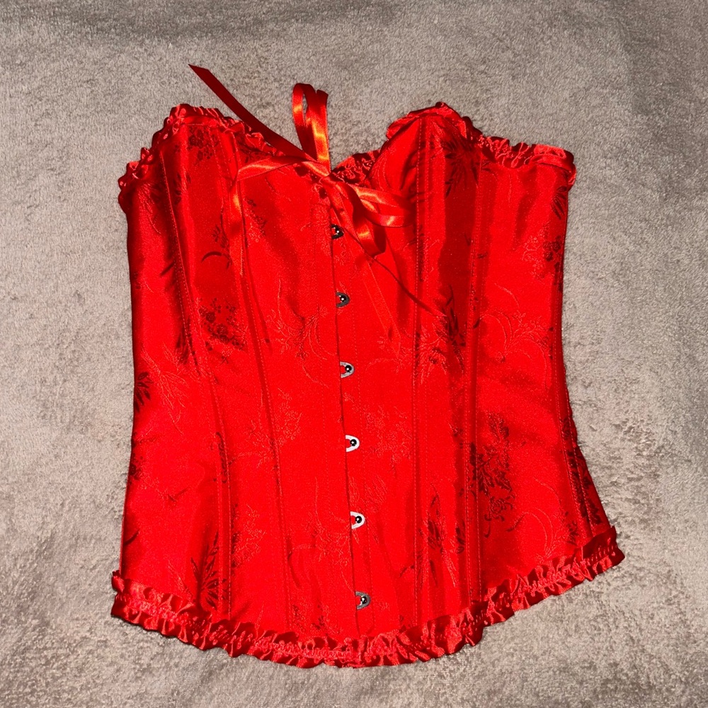 Red corset size small